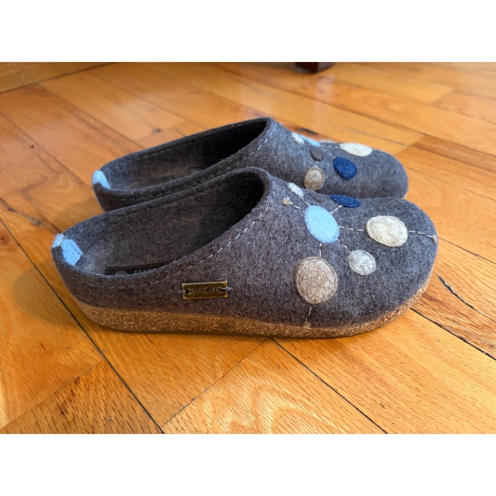 Women's Haflinger Faible Whimsical Clog Grey Size 7